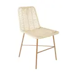 Silla de comedor Artesanal Tejida En Mimbre Plástico