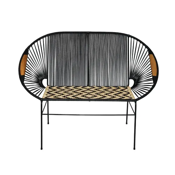 Sofa Artesanal Tejido En Mimbre Plastico o Sintetico
